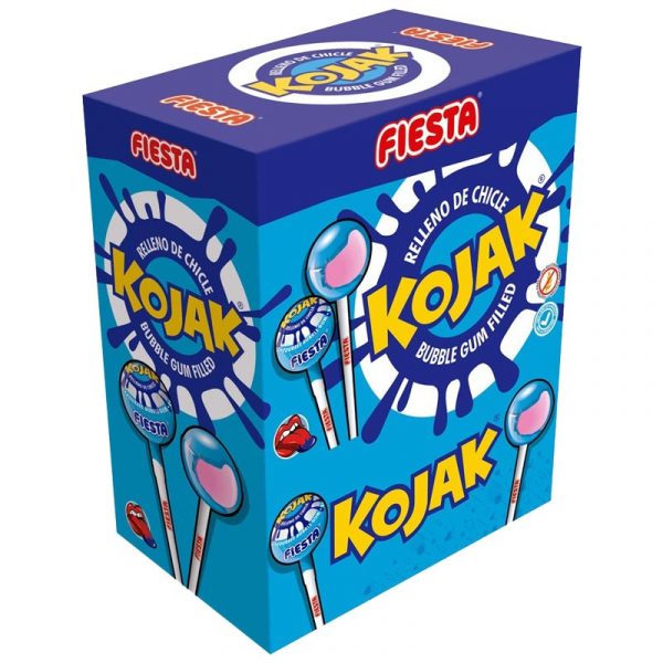 Caramelos con palo Kojak Pintalenguas