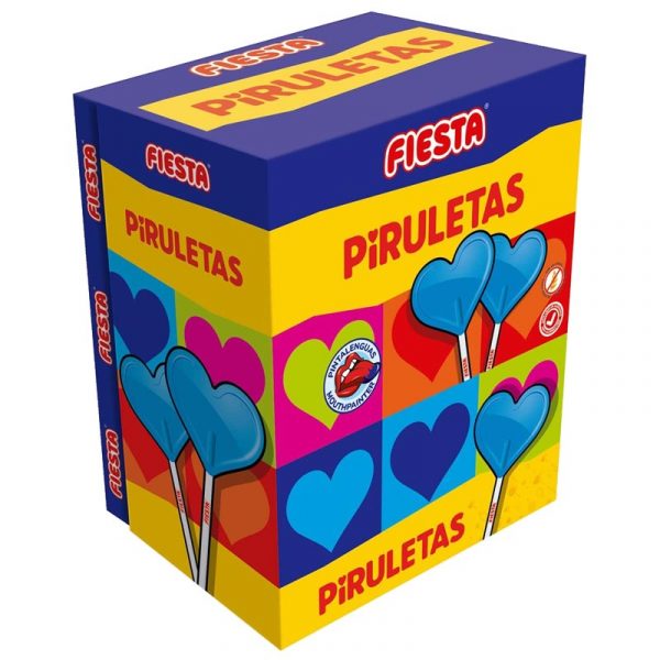 Caramelo con palo Piruletas Pintalenguas